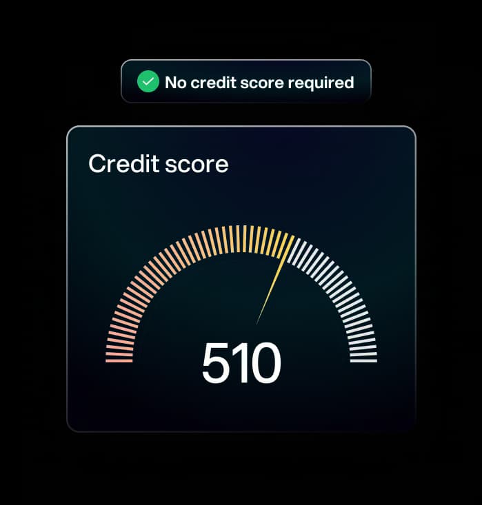 No credit score minimums