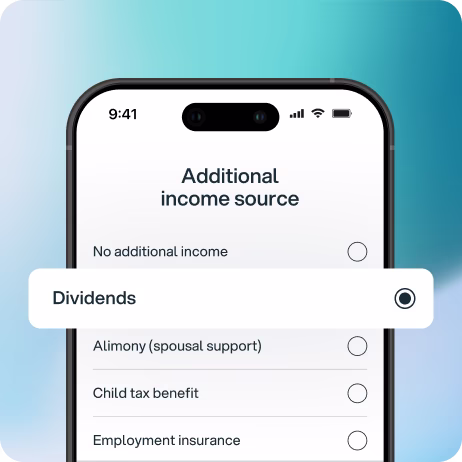 All income types accepted