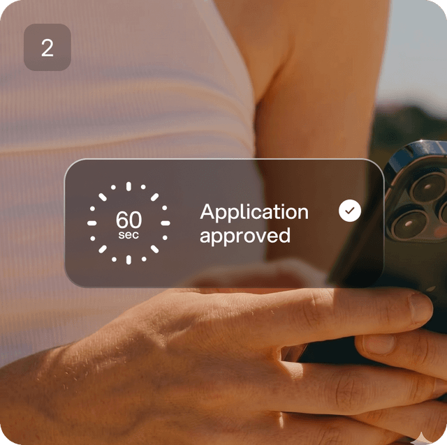 user receiving an application approved notification