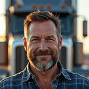 trucker using Earna