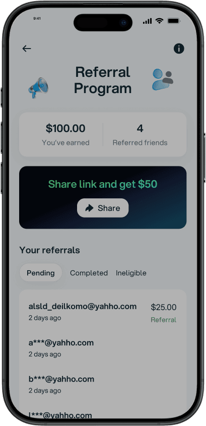 referral program app preview
